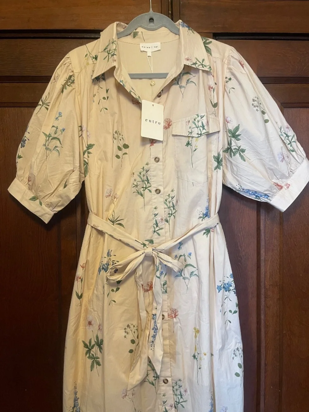 Enthro Dress with Tie, New With Tag